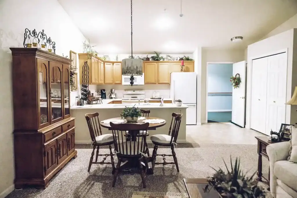 Open concept floor plan